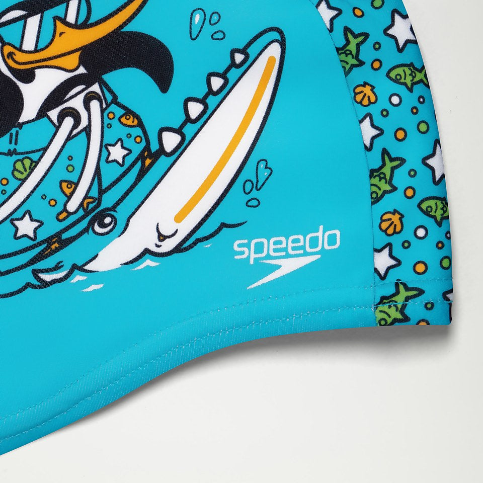 Infant Learn to Swim Chima African Penguin Polyester Cap Blue | Speedo