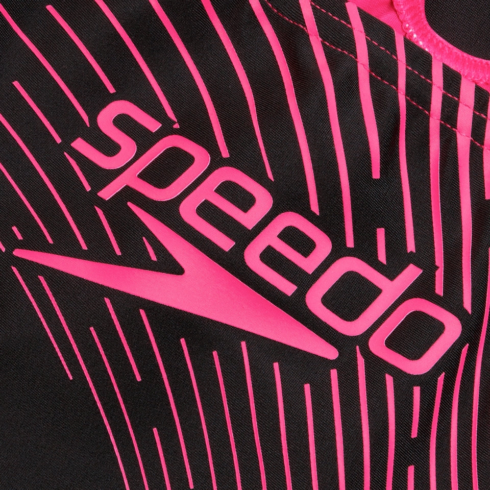 Medley Logo Swimsuit Black/Pink | Speedo