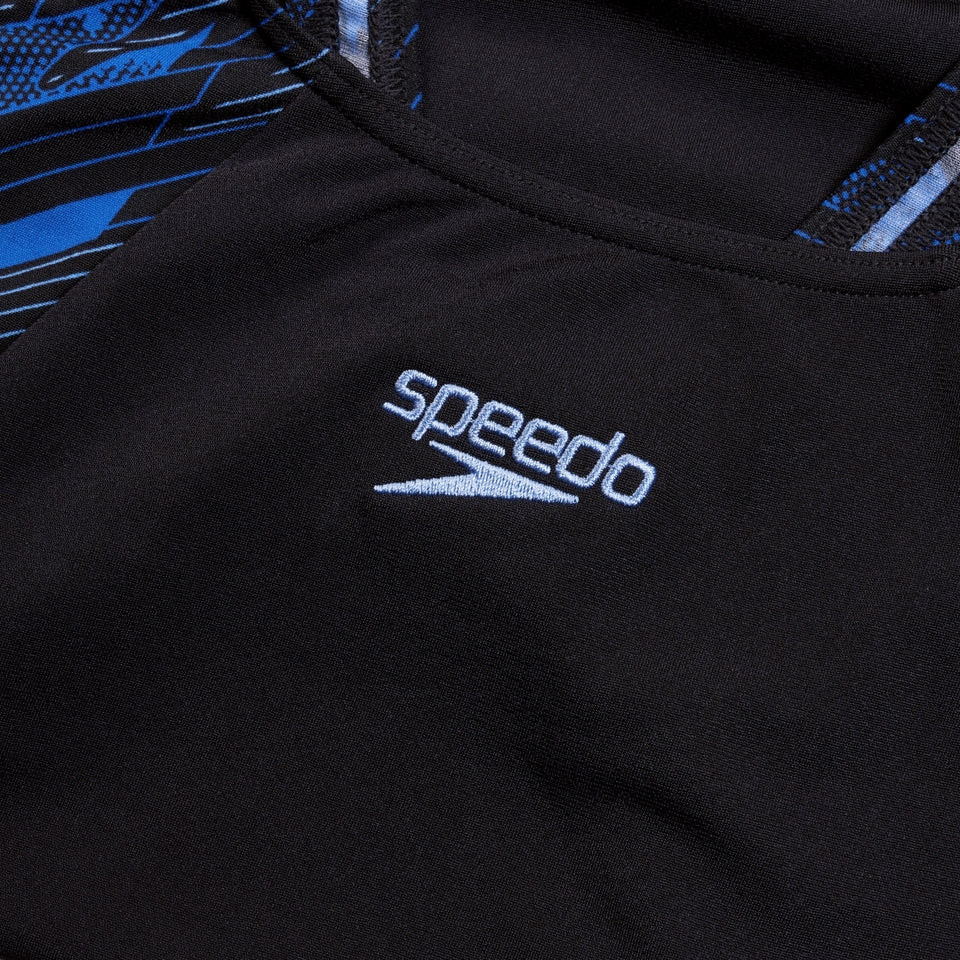 HyperBoom Muscleback Swimsuit Black/Blue | Speedo