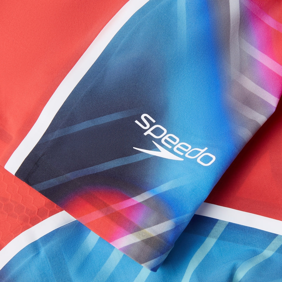 Fastskin LZR Pure Intent 2.0 Closedback Kneeskin Red/Blue | Speedo