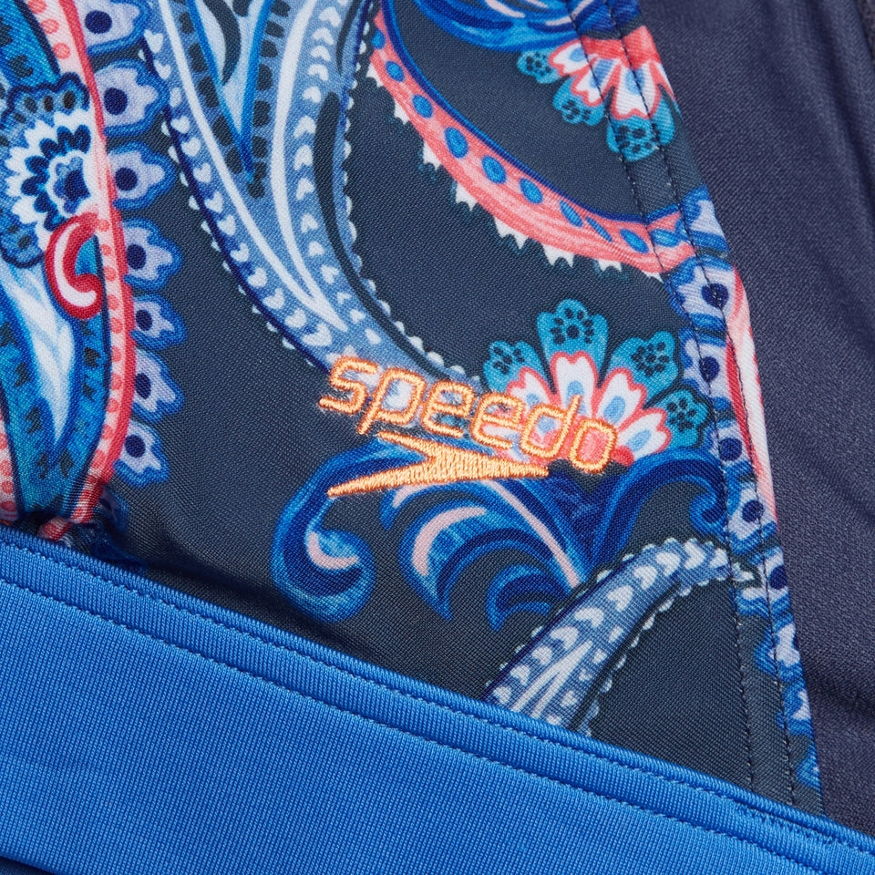 Printed Banded Triangle Bikini Blue/Navy | Speedo