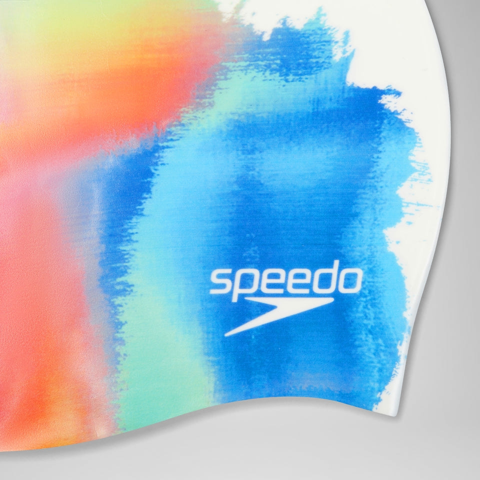 Digital Printed Cap White/Blue/Orange | Speedo