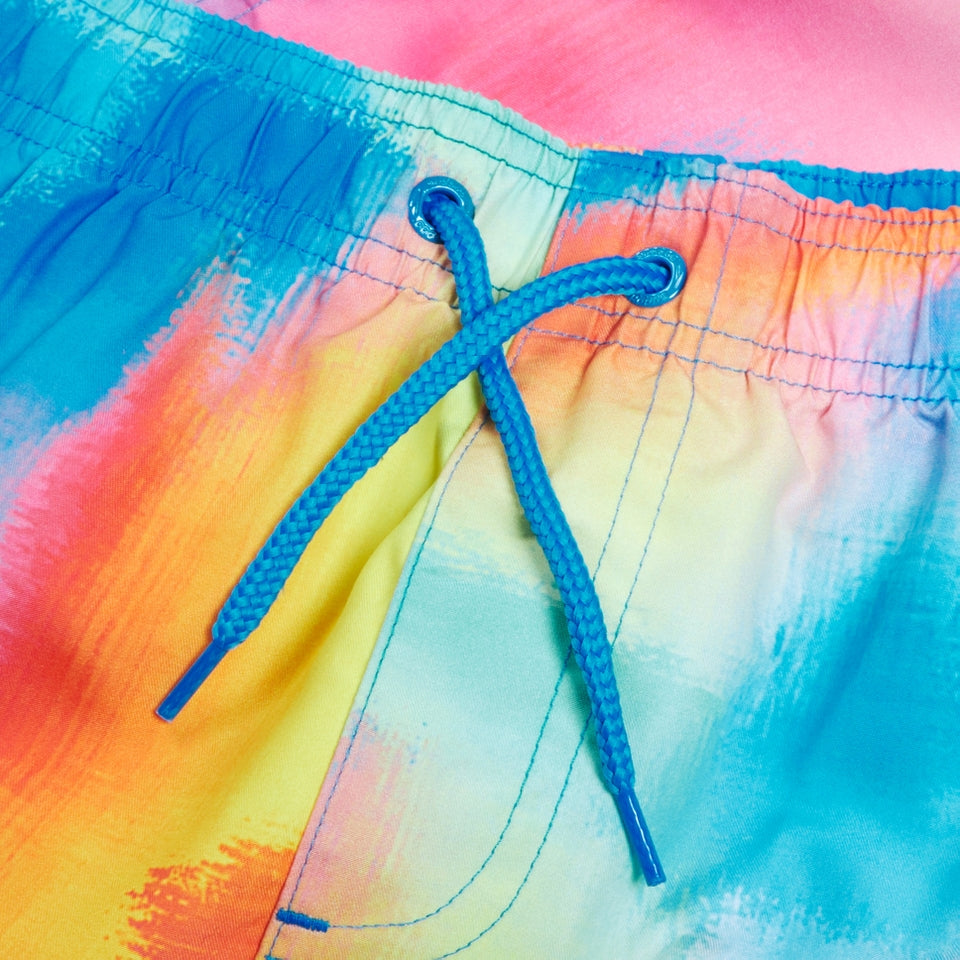 Boys' Digital Printed 13" Swim Short Blue/Yellow | Speedo