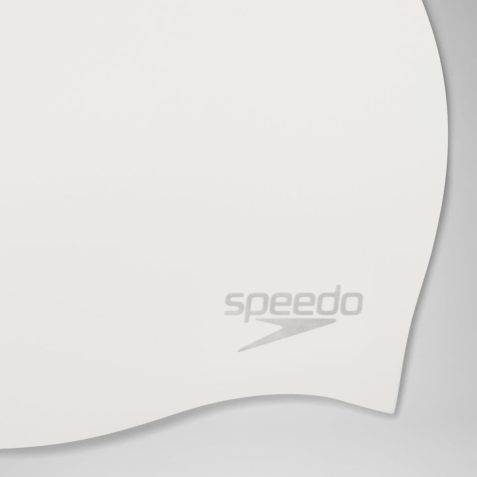 Plain Moulded Silicone Cap White | Speedo