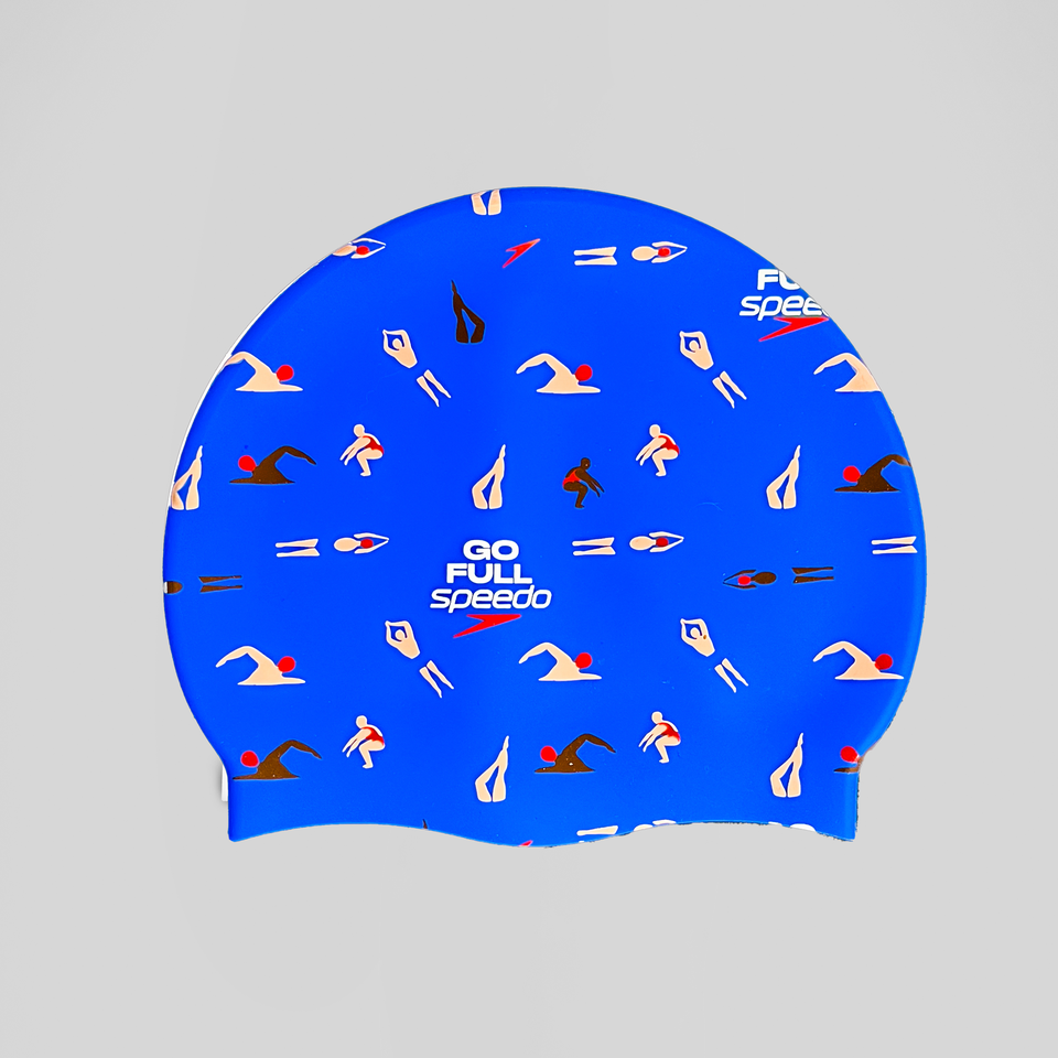 Adult Unisex Go Full Speedo Cap Blue/Red | Speedo