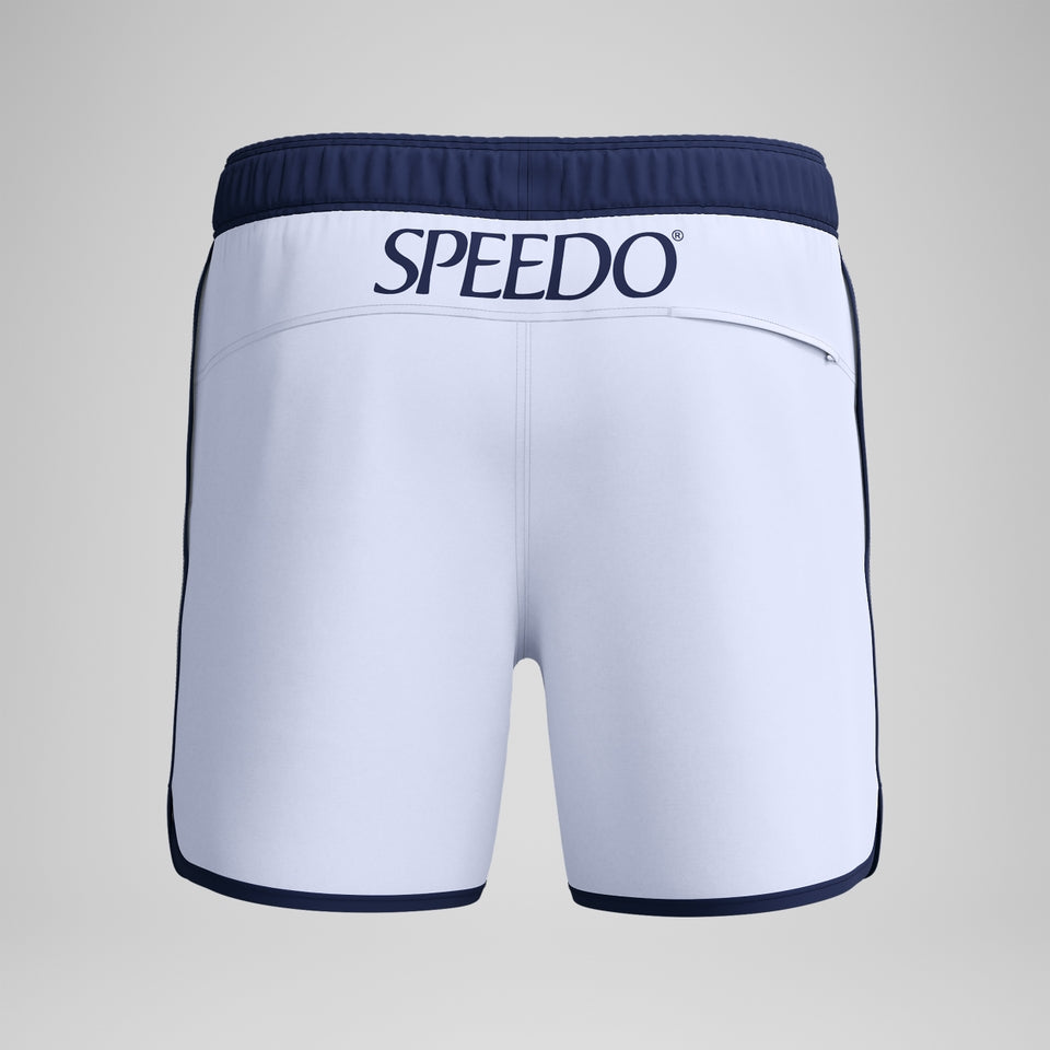 Jetstream 16'' Logo Swim Shorts White/Navy | Speedo
