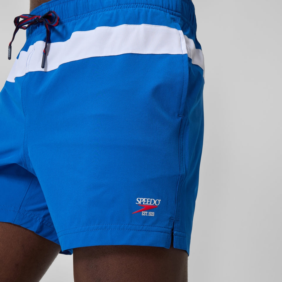 Jetstream 16'' Striped Colourblock Swim Shorts Blue/White | Speedo