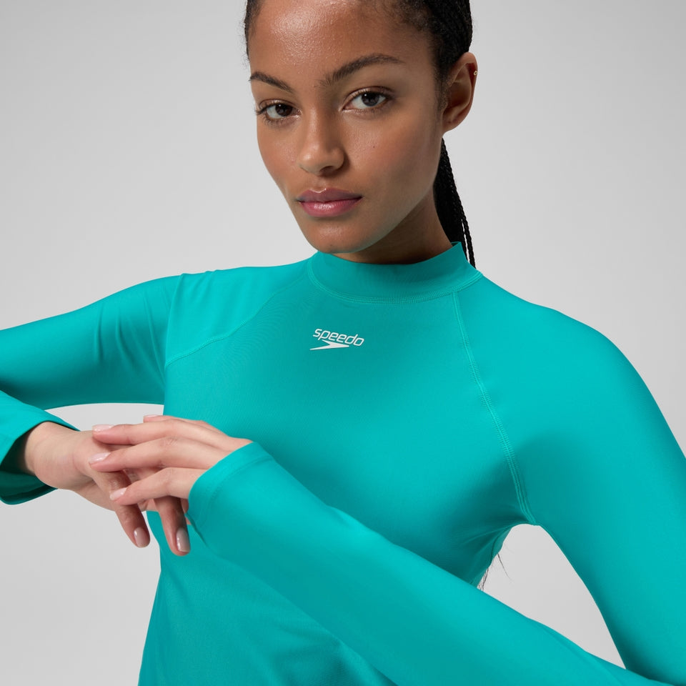 Long Sleeve Rashguard Turquoise | Speedo