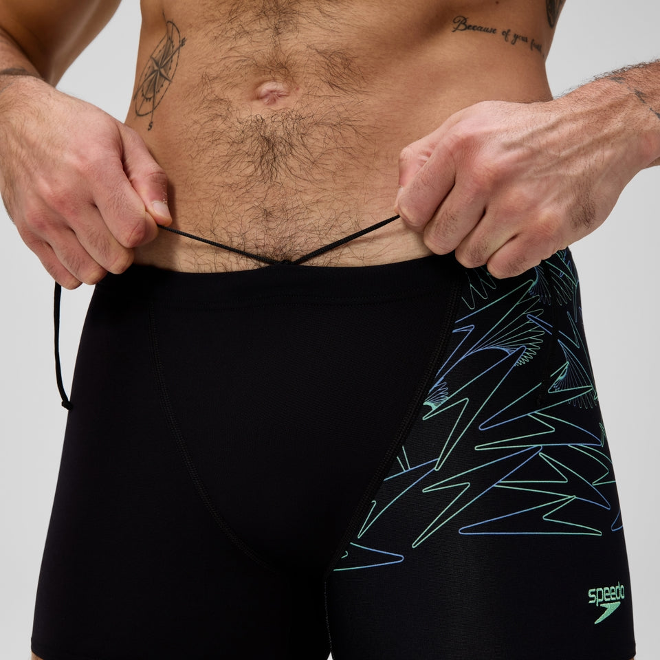 Hyperboom V-Cut Aquashort Black/Green | Speedo