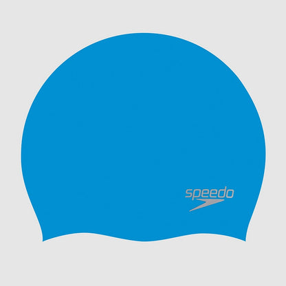 Adult Plain Moulded Silicone Cap Blue | Speedo
