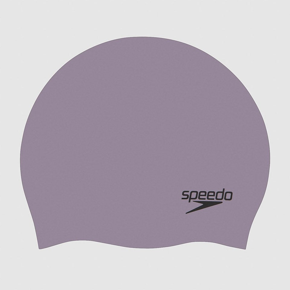 Adult Plain Moulded Silicone Cap Grey | Speedo