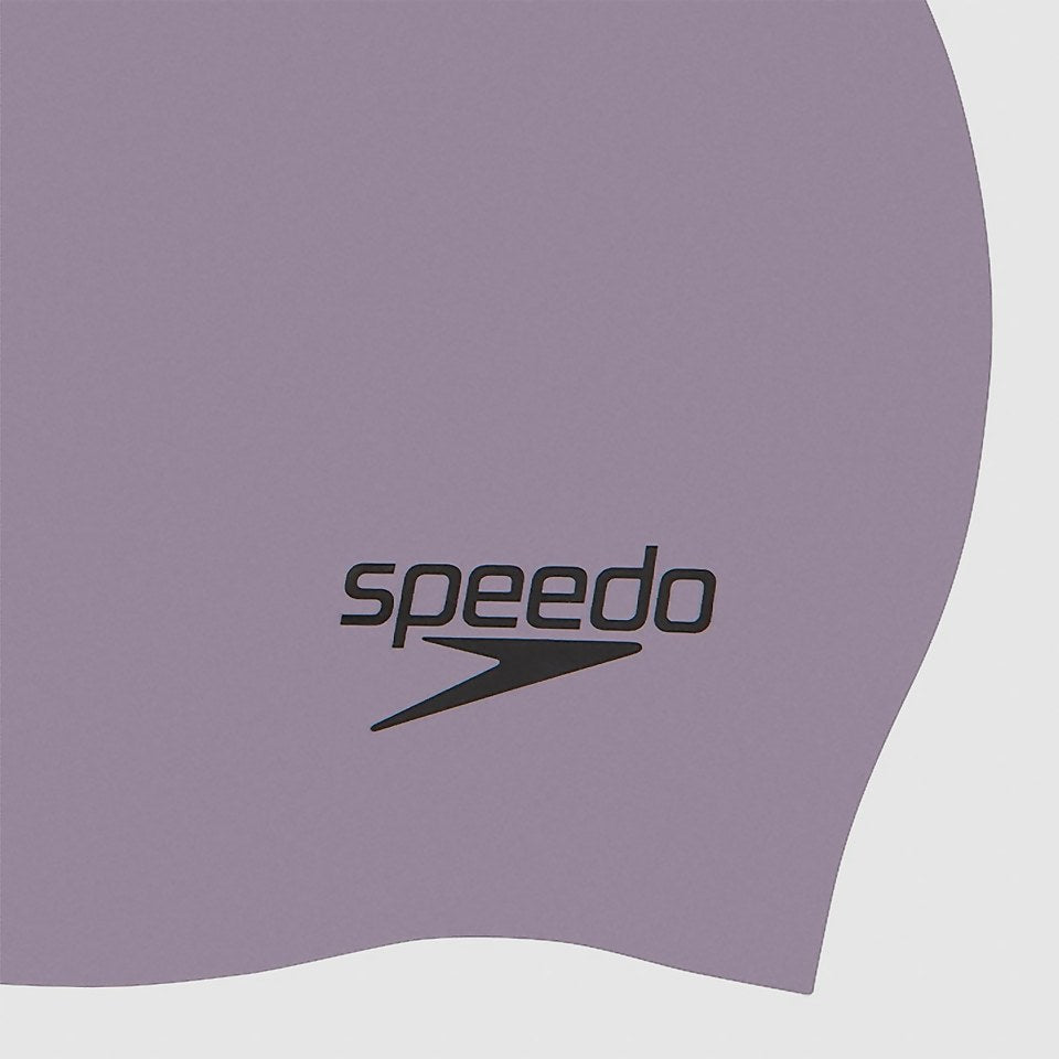 Adult Plain Moulded Silicone Cap Grey | Speedo