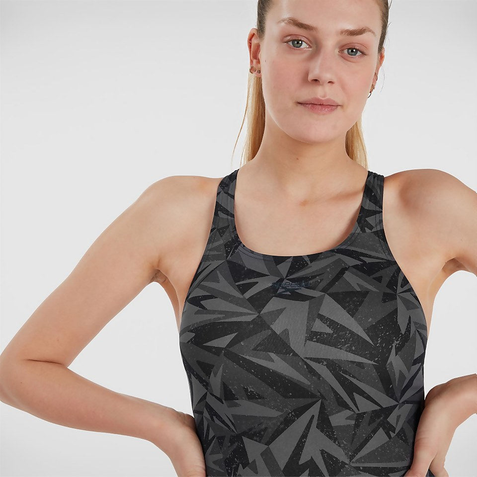 Hyperboom Medalist Swimsuit Black/Grey | Speedo