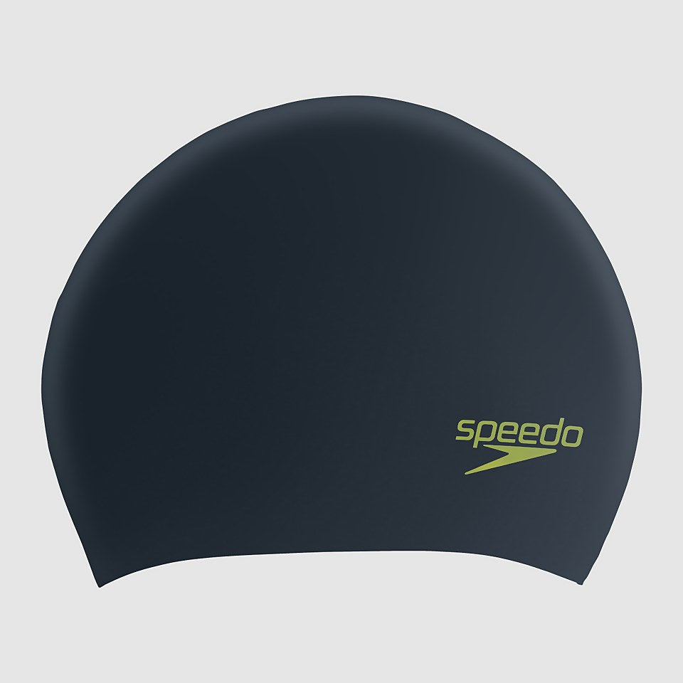 Junior Long Hair Cap Black/Green | Speedo
