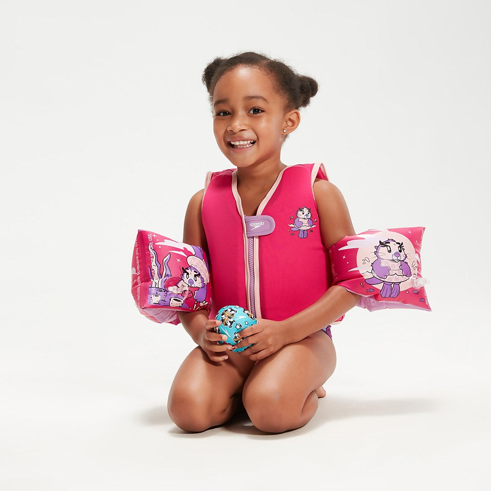 Infant Learn to Swim Aria Sea Otter Float Vest Pink | Speedo