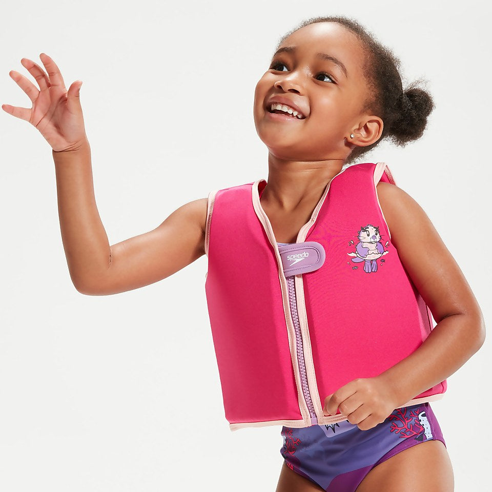 Infant Learn to Swim Aria Sea Otter Float Vest Pink | Speedo