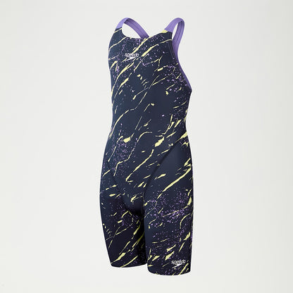 Girls' Fastskin Endurance+ Openback Kneeskin Navy | Speedo