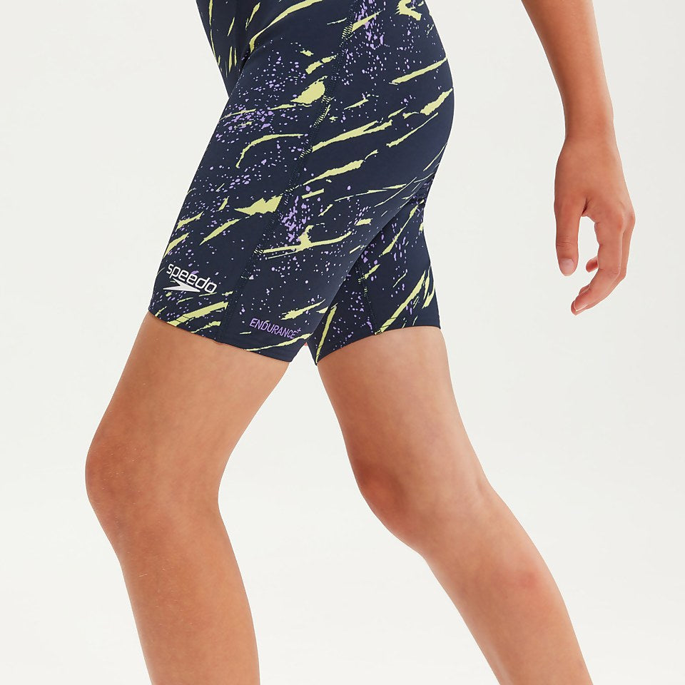 Girls' Fastskin Endurance+ Openback Kneeskin Navy | Speedo