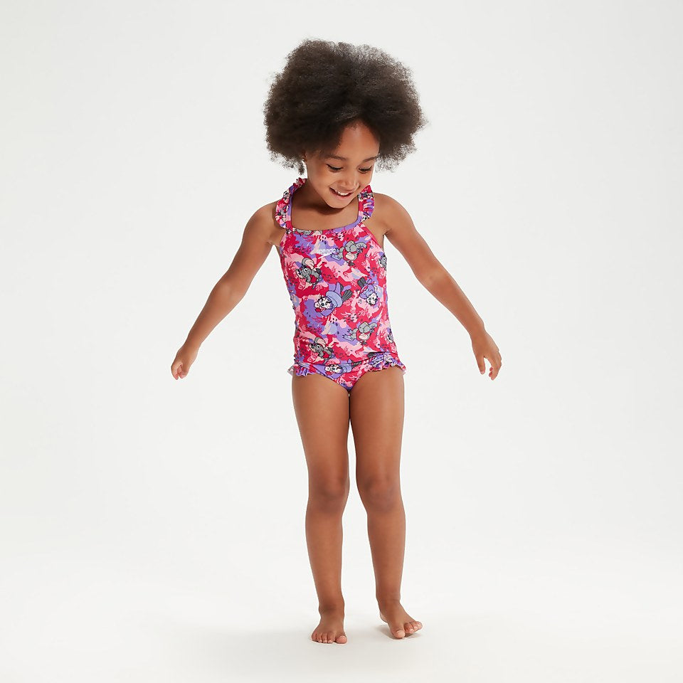 Infant Girls' Learn to Swim Frill Thinstrap Swimsuit Pink | Speedo