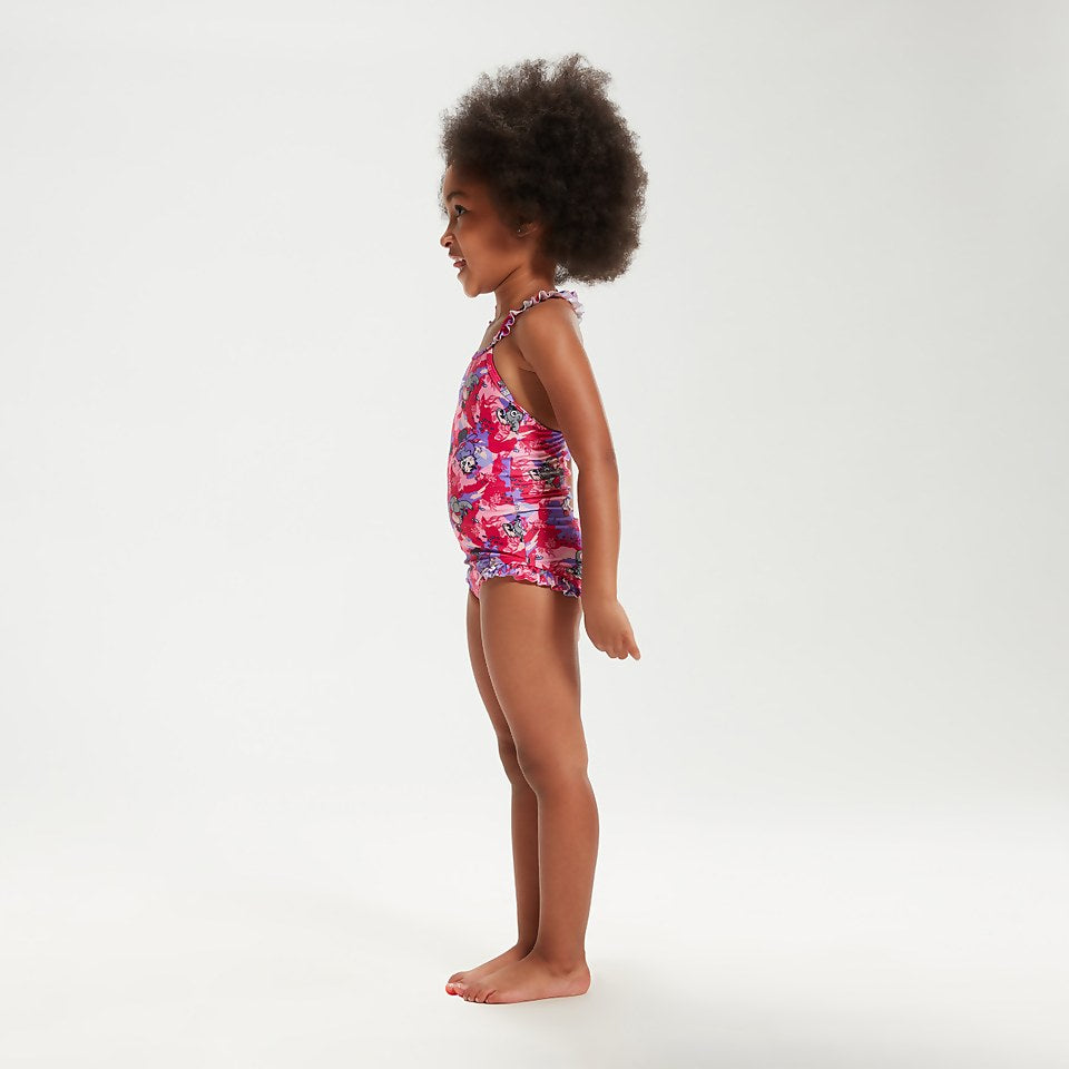 Infant Girls' Learn to Swim Frill Thinstrap Swimsuit Pink | Speedo