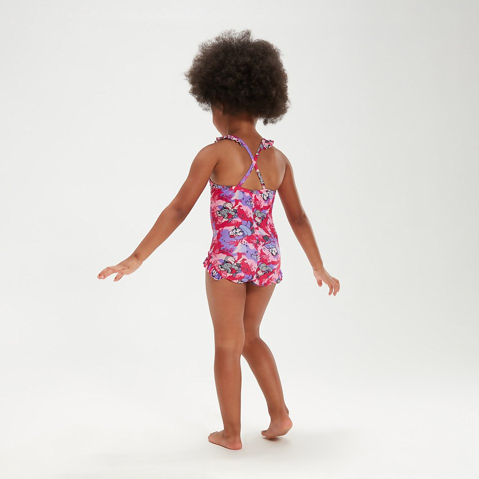 Infant Girls' Learn to Swim Frill Thinstrap Swimsuit Pink | Speedo