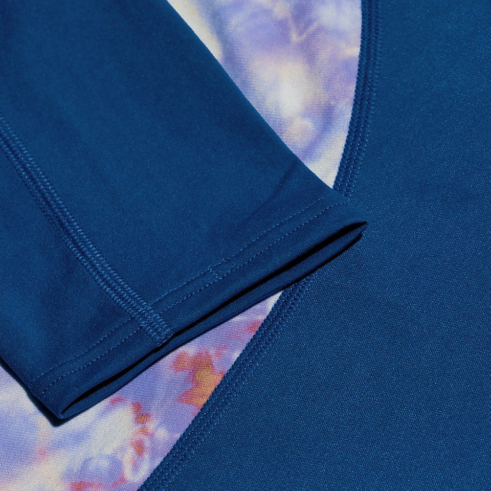 Printed Long Sleeve Rash Top Blue/Coral | Speedo