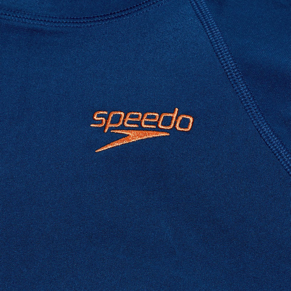 Printed Long Sleeve Rash Top Blue/Coral | Speedo