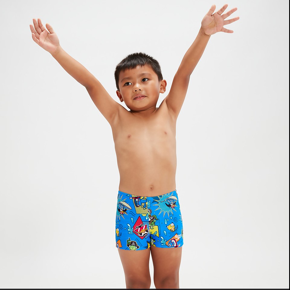 Infant Boys' Learn To Swim Aquashorts Blue/Yellow | Speedo