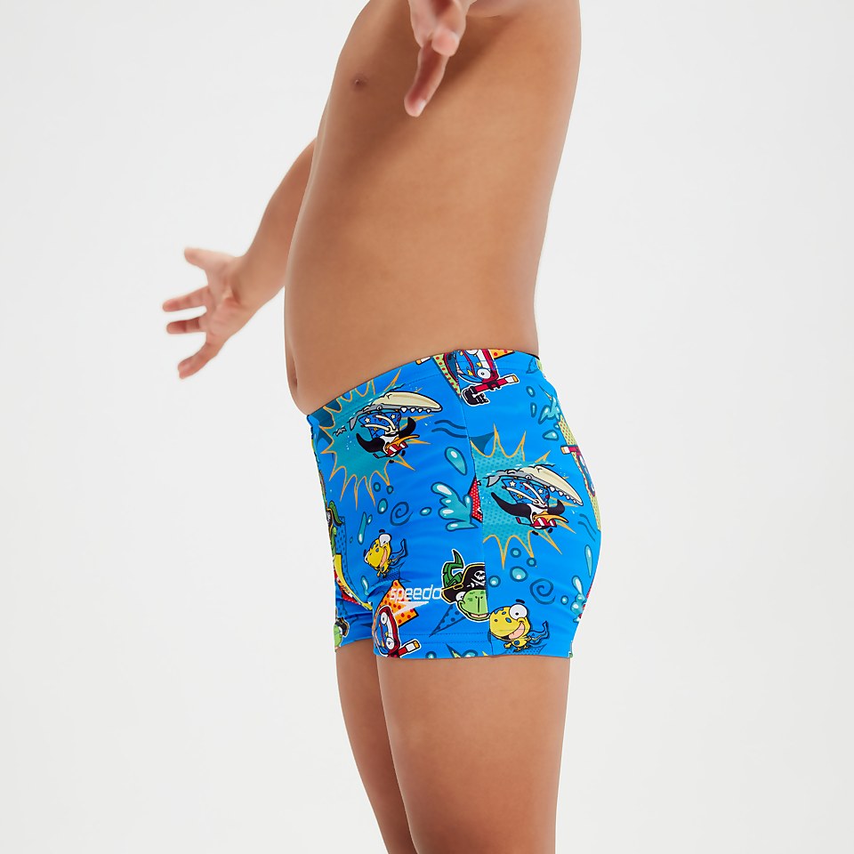 Infant Boys' Learn To Swim Aquashorts Blue/Yellow | Speedo