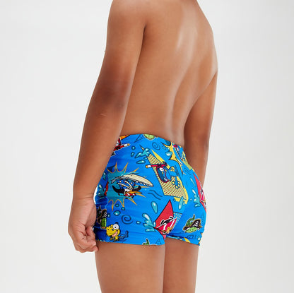 Infant Boys' Learn To Swim Aquashorts Blue/Yellow | Speedo
