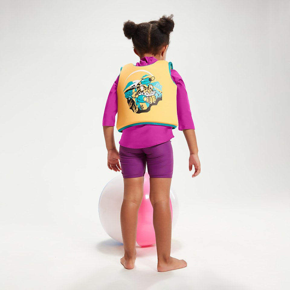 Infant Learn to Swim Aanadi Bengali Tiger Cub Float Vest Orange | Speedo