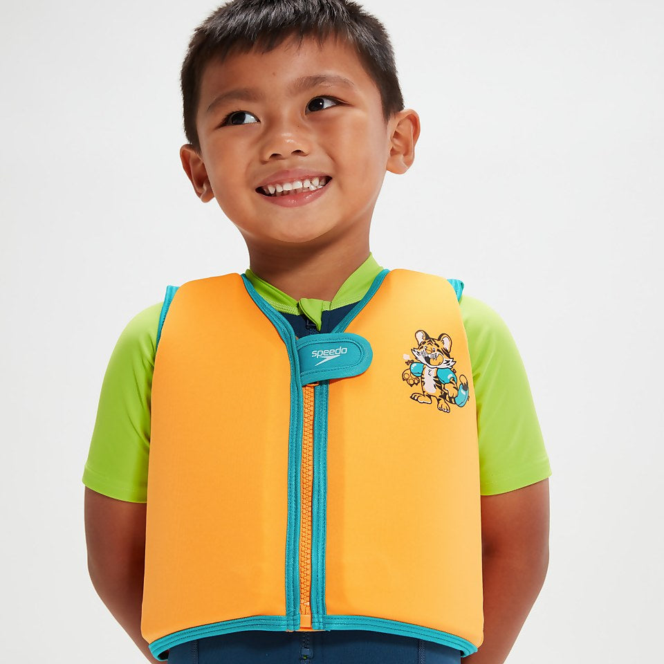 Infant Learn to Swim Aanadi Bengali Tiger Cub Float Vest Orange | Speedo