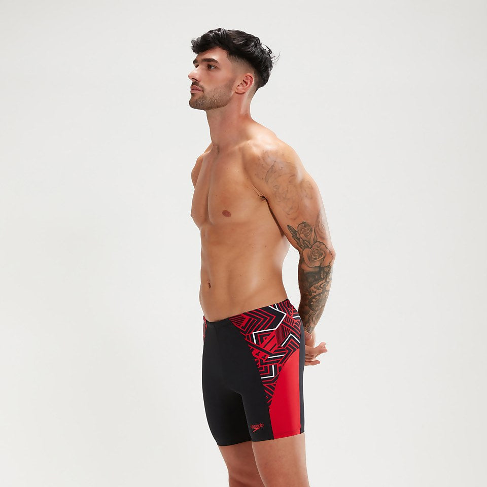 Endurance+ Splice Mid Jammer Black/Red | Speedo