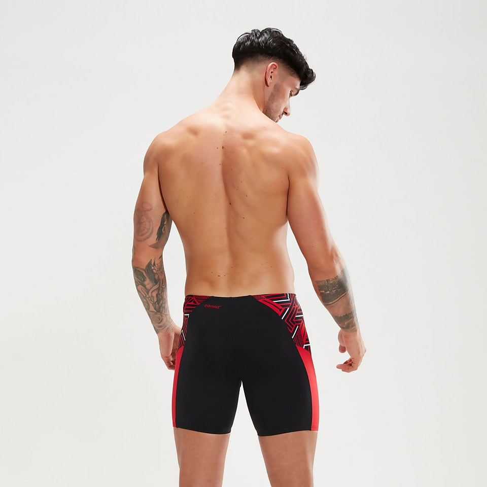 Endurance+ Splice Mid Jammer Black/Red | Speedo