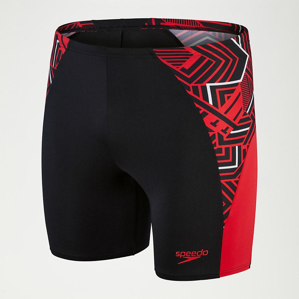 Endurance+ Splice Mid Jammer Black/Red | Speedo