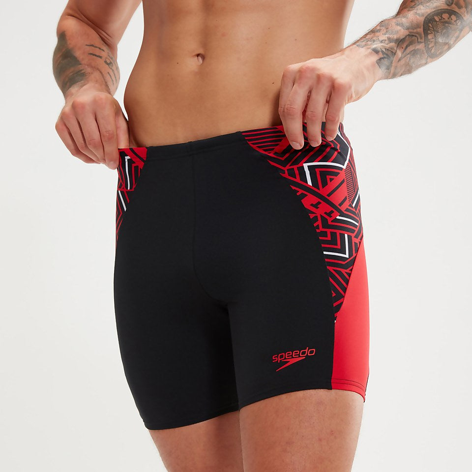 Endurance+ Splice Mid Jammer Black/Red | Speedo