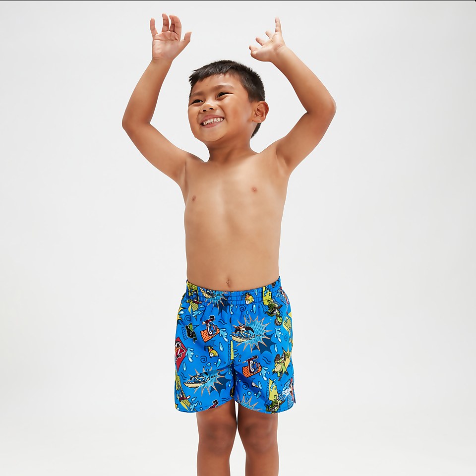 Infant Boys' Learn To Swim 11" Swim Shorts Blue/Yellow | Speedo
