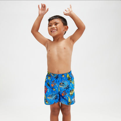 Infant Boys' Learn To Swim 11" Swim Shorts Blue/Yellow | Speedo