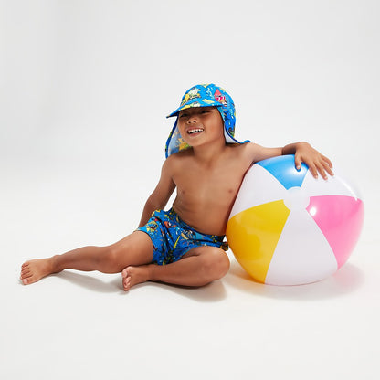 Infant Boys' Learn To Swim 11" Swim Shorts Blue/Yellow | Speedo