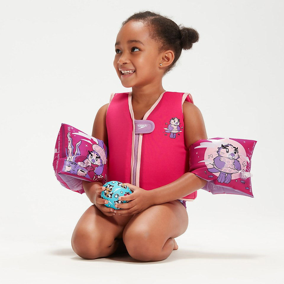 Infant Learn to Swim Aria Sea Otter Armbands Pink | Speedo