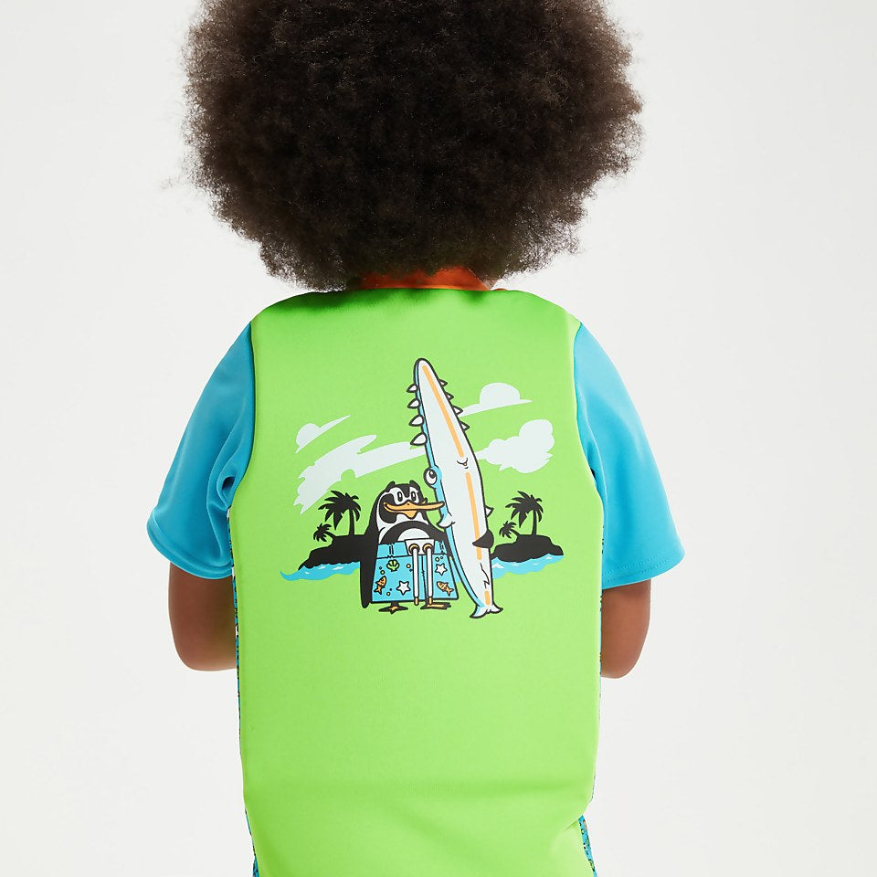 Infant Learn to Swim Chima African Penguin Float Suit Green | Speedo