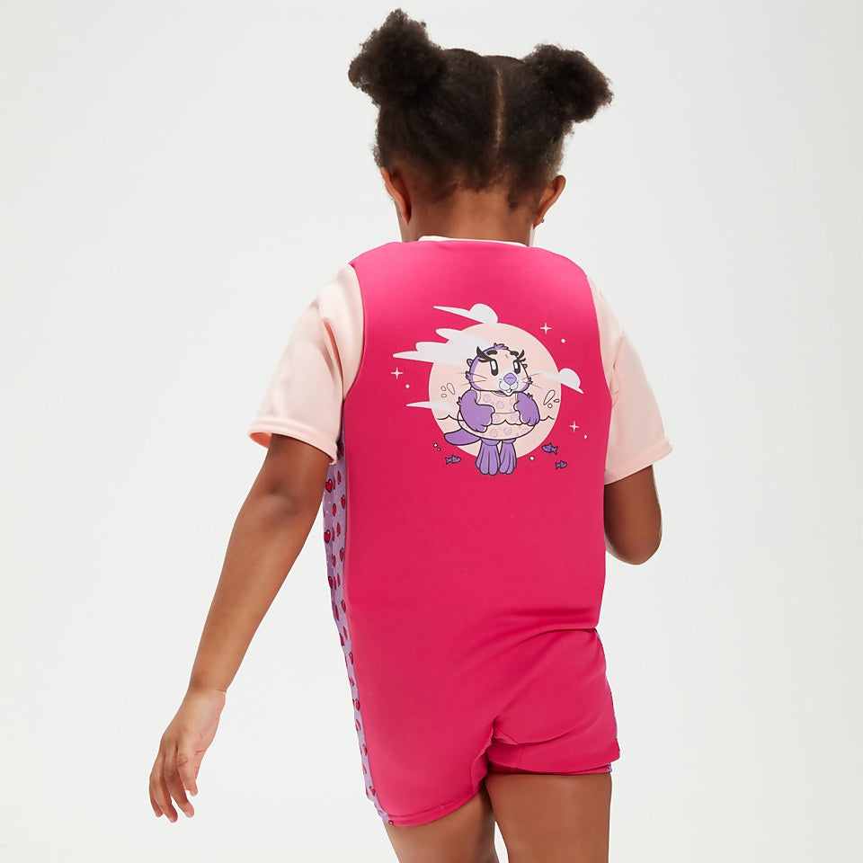 Infant Learn to Swim Aria Sea Otter Float Suit Pink | Speedo