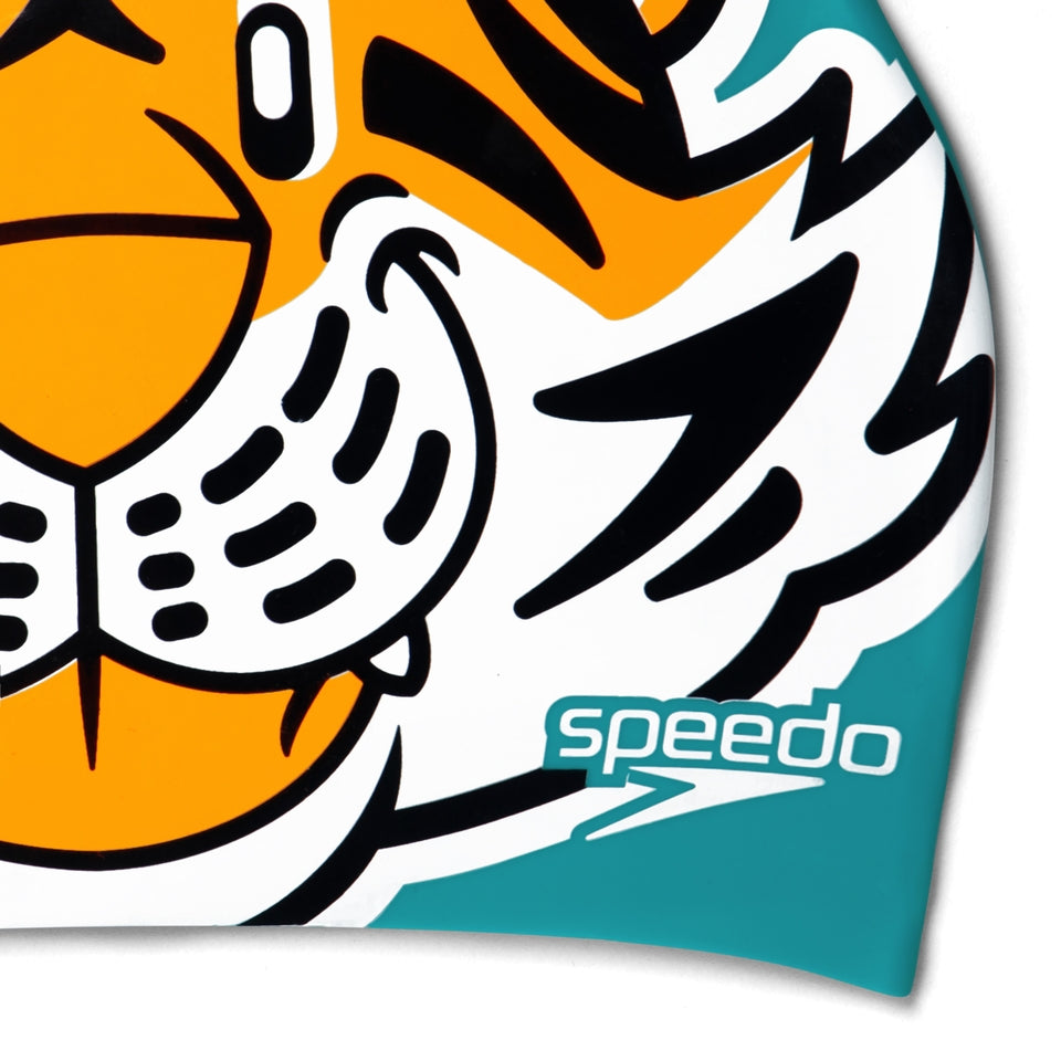 Infant Learn to Swim Aanadi Tiger Cub Cap Orange | Speedo