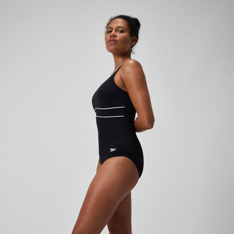 Shaping Contour Eclipse Swimsuit Black/White | Speedo