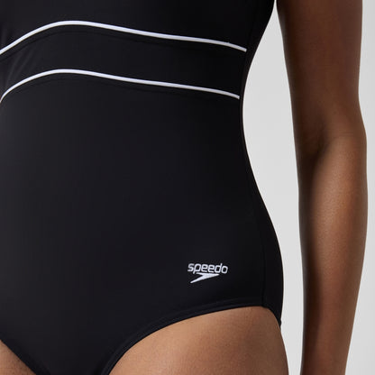 Shaping Contour Eclipse Swimsuit Black/White | Speedo