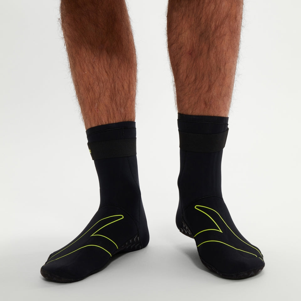 Adult Swim Socks Black/Yellow | Speedo