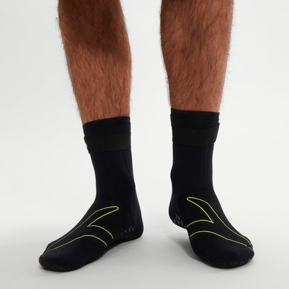 Adult Swim Socks Black/Yellow | Speedo