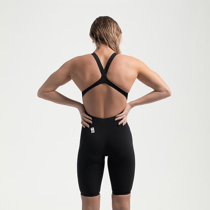 Fastskin LZR Pure Valor 2.0 Openback Kneeskin Black | Speedo