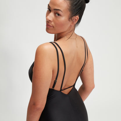 Shaping Strappy Swimsuit Black | Speedo