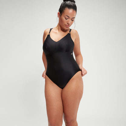 Shaping Strappy Swimsuit Black | Speedo